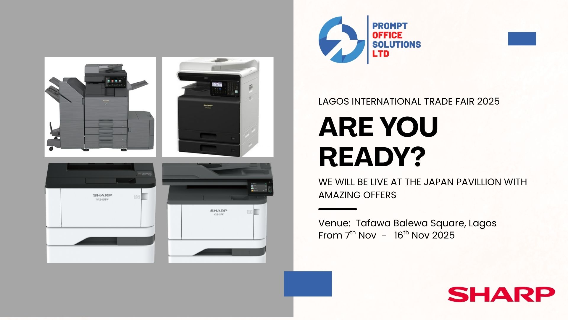 Prompt Office Solutions Ltd to Exhibit at Lagos International Trade Fair 2025